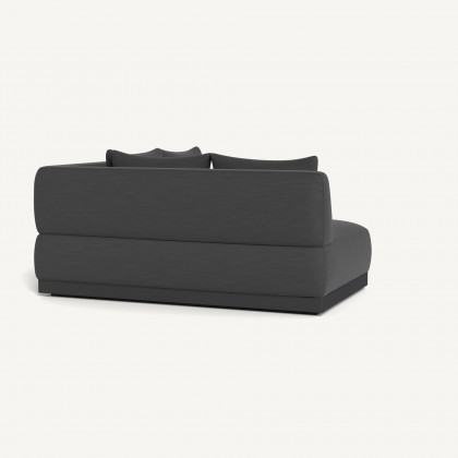 Harbour Amalfi Curved Corner - Aluminum Asteroid / Panama Grafito