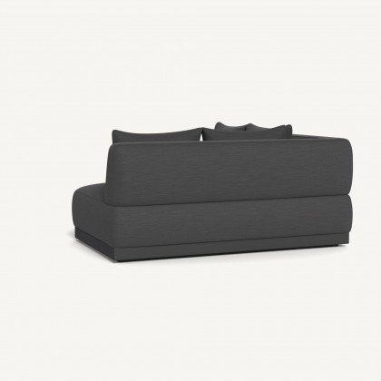 Harbour Amalfi Curved Corner - Aluminum Asteroid / Panama Grafito