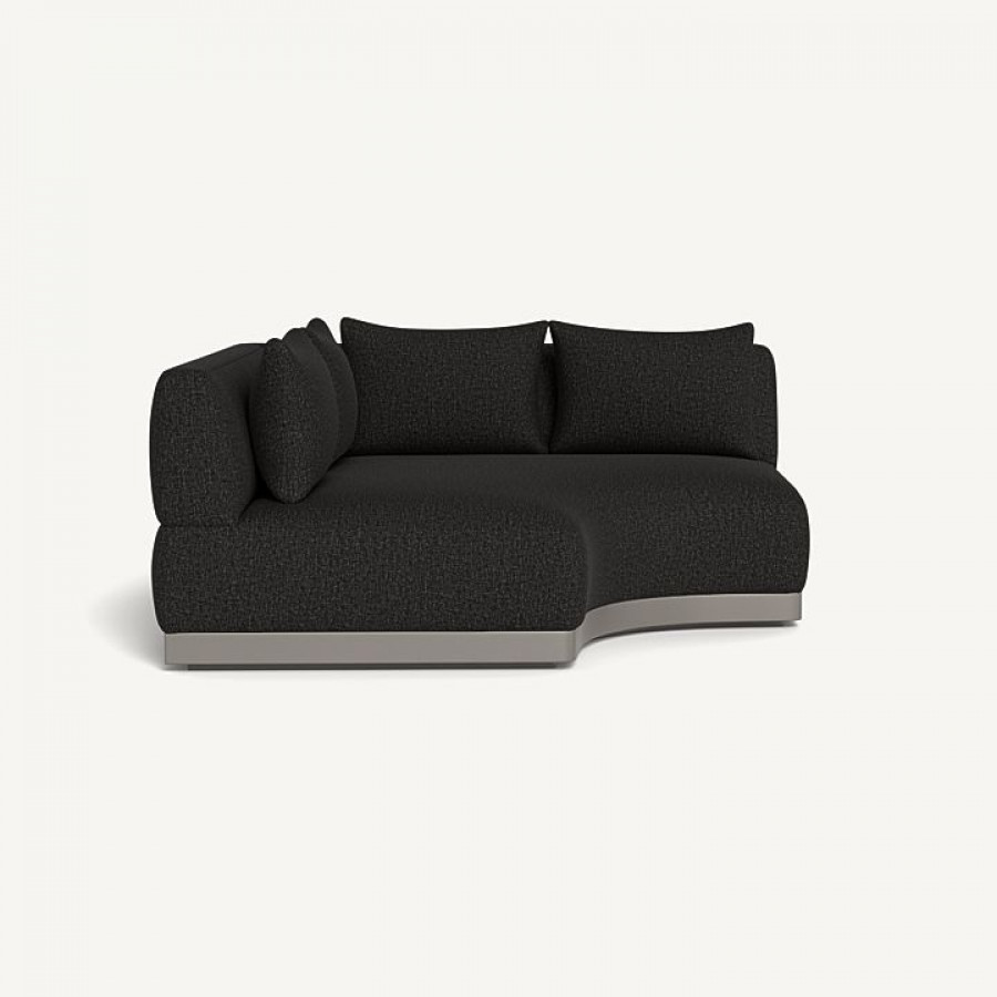 Harbour Amalfi Curved Corner - Aluminum Taupe / Copacabana Midnight