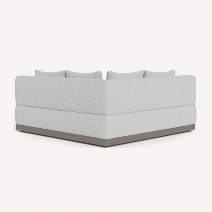 Harbour Amalfi Curved Corner - Aluminum Taupe / Copacabana Sand