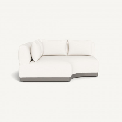 Harbour Amalfi Curved Corner - Aluminum Taupe / Panama Blanco