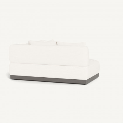 Harbour Amalfi Curved Corner - Aluminum Taupe / Panama Blanco