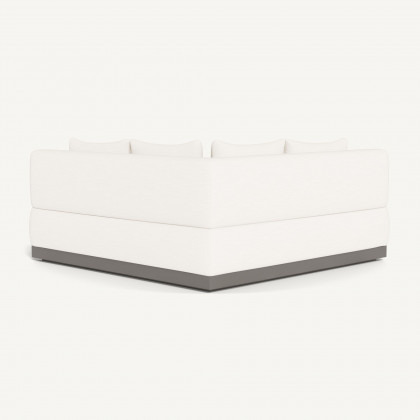 Harbour Amalfi Curved Corner - Aluminum Taupe / Panama Blanco