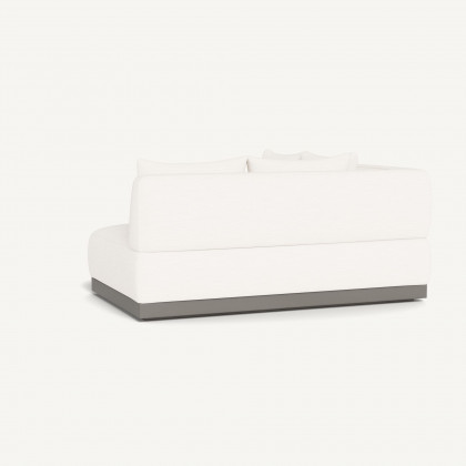 Harbour Amalfi Curved Corner - Aluminum Taupe / Panama Blanco