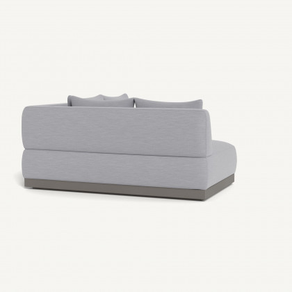 Harbour Amalfi Curved Corner - Aluminum Taupe / Panama Cloud