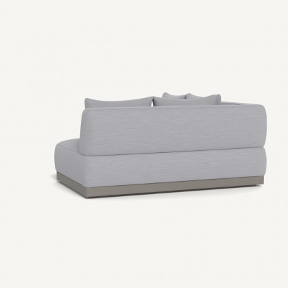 Harbour Amalfi Curved Corner - Aluminum Taupe / Panama Cloud
