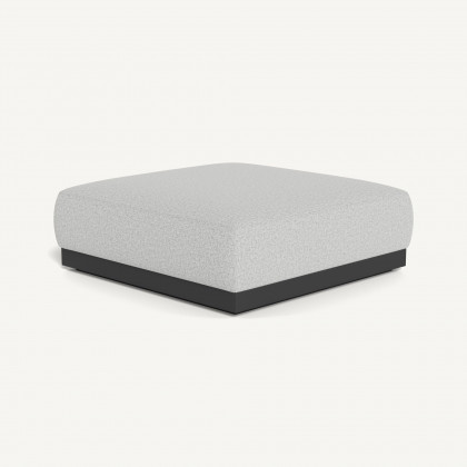Harbour Amalfi Ottoman - Aluminum Asteroid / Copacabana Sand