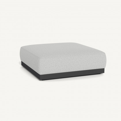 Harbour Amalfi Ottoman - Aluminum Asteroid / Copacabana Sand