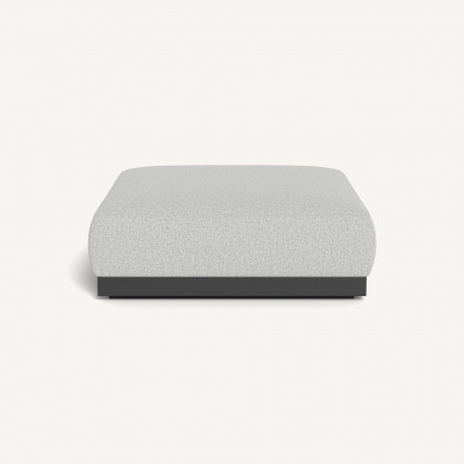 Harbour Amalfi Ottoman - Aluminum Asteroid / Copacabana Sand