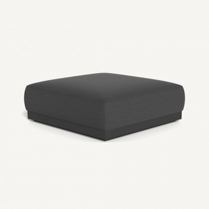 Harbour Amalfi Ottoman - Aluminum Asteroid / Panama Grafito