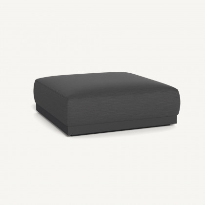 Harbour Amalfi Ottoman - Aluminum Asteroid / Panama Grafito
