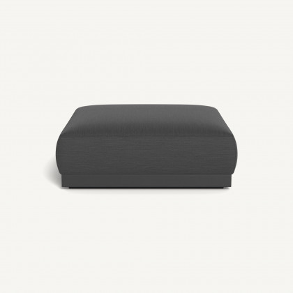 Harbour Amalfi Ottoman - Aluminum Asteroid / Panama Grafito