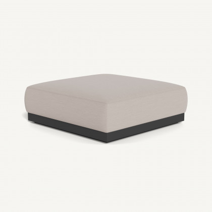 Harbour Amalfi Ottoman - Aluminum Asteroid / Panama Marble