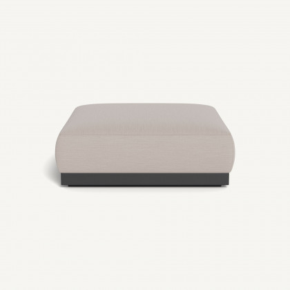 Harbour Amalfi Ottoman - Aluminum Asteroid / Panama Marble