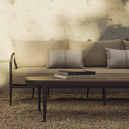 Harbour Andre 2 Seat Sofa - Aluminum Asteroid / Copacabana Sand