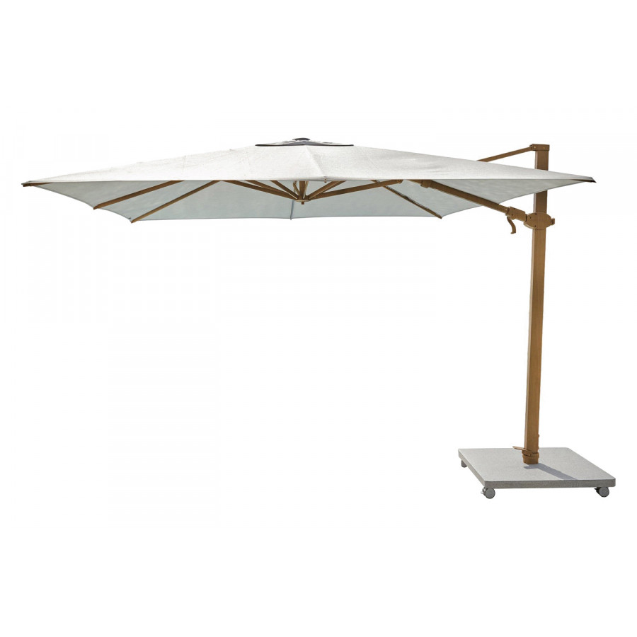 Harbour Antego Cantilever Umbrella Stone Base Sold Separately - Aluminum Teak