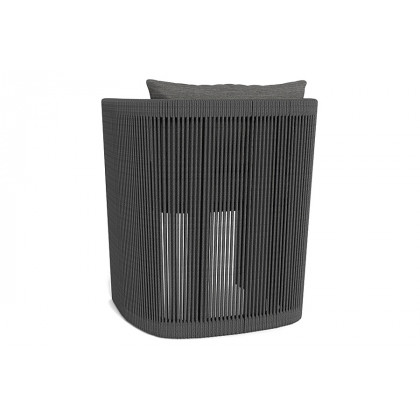 Harbour Antigua Dining Chair - Aluminum Asteroid, Copacabana Sand