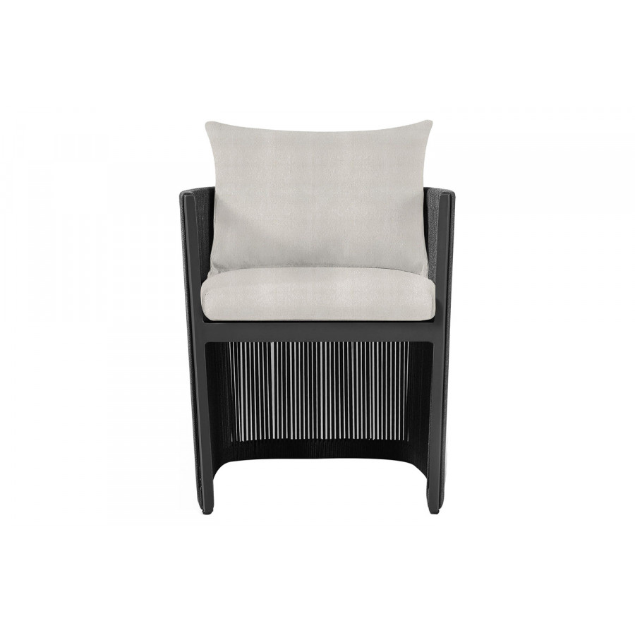 Harbour Antigua Dining Chair - Aluminum Asteroid, Riviera Ivory