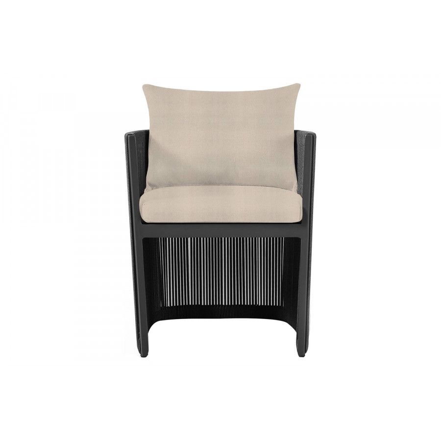 Harbour Antigua Dining Chair - Aluminum Asteroid, Riviera Slate