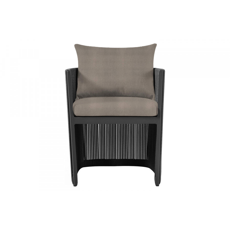 Harbour Antigua Dining Chair - Aluminum Asteroid, Riviera Stone