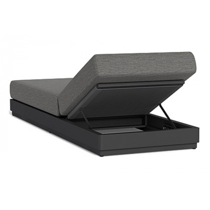 Harbour Antigua Sun Lounge - Aluminum Taupe, Cast Silver