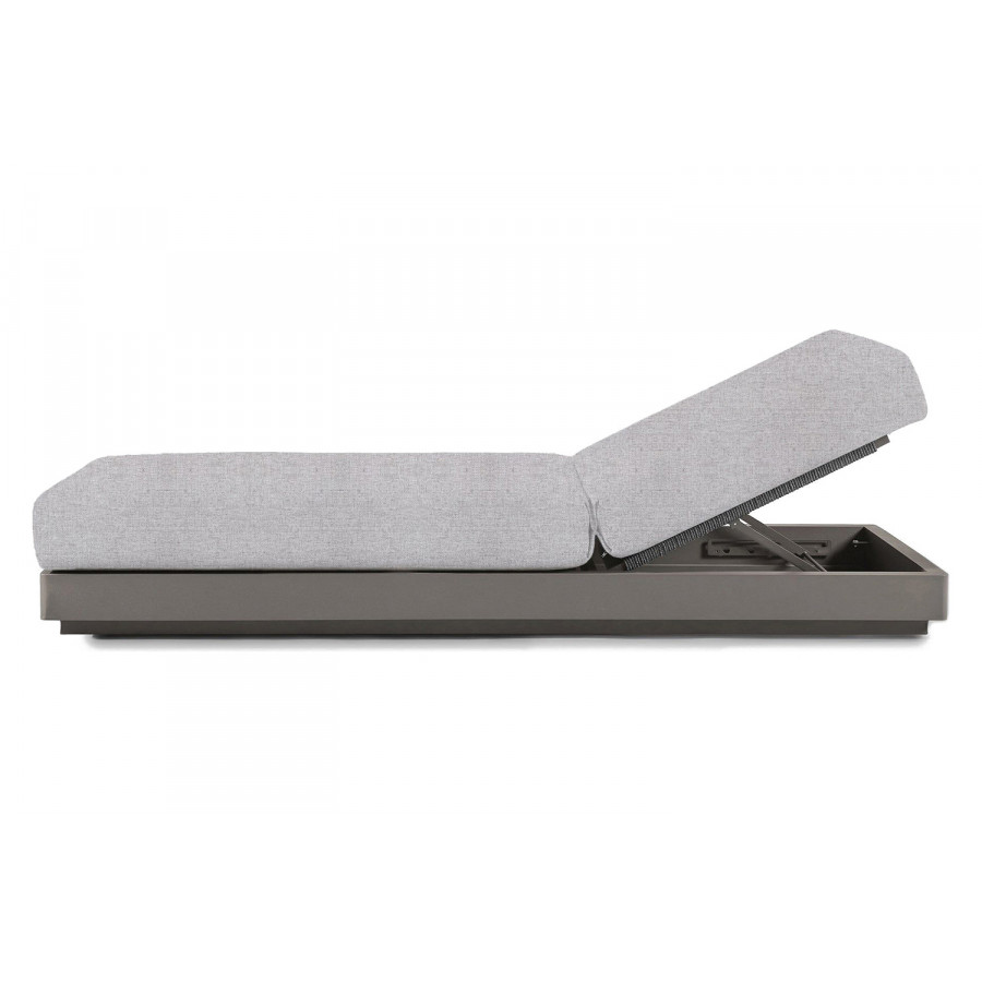 Harbour Antigua Sun Lounge - Aluminum Taupe, Copacabana Sand