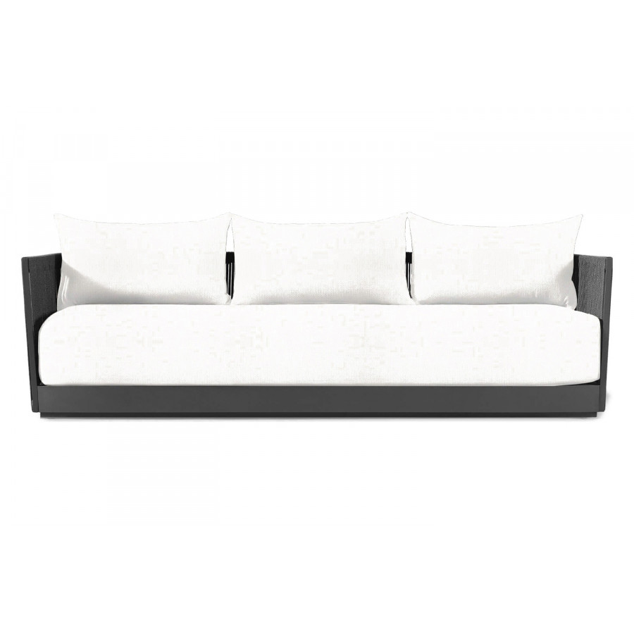 Harbour Antigua 3 Seat Sofa - Aluminum Asteroid, Siesta Ivory