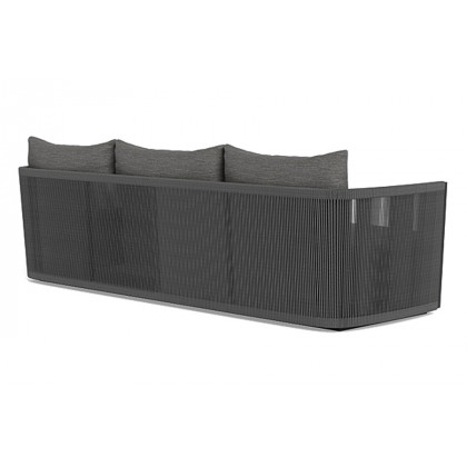 Harbour Antigua 3 Seat Sofa - Aluminum Taupe, Siesta Ivory