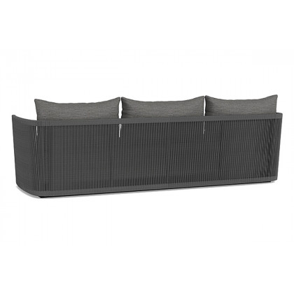 Harbour Antigua 3 Seat Sofa - Aluminum Taupe, Siesta Ivory