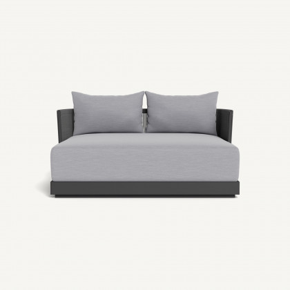 Harbour Antigua Daybed - Aluminum Asteroid / Panama Cloud / Rope Dark Gray