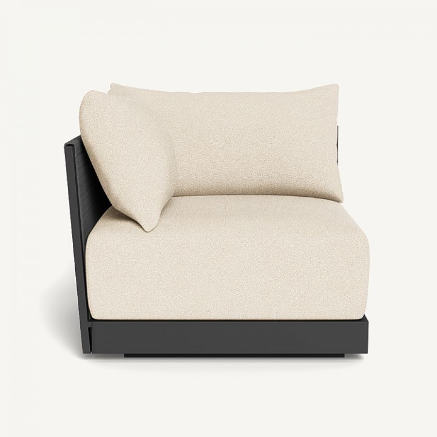 Harbour Antigua Corner - Aluminum Asteroid, Riviera Sand, Rope Dark Gray