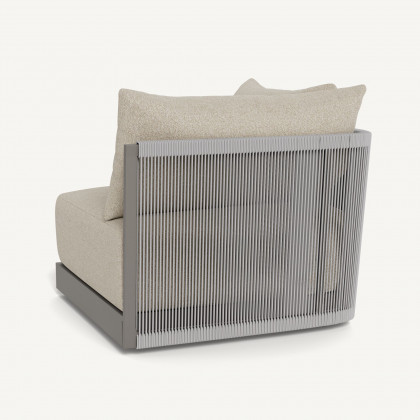 Harbour Antigua Corner - Aluminum Taupe / Siesta Taupe / Rope Light Gray