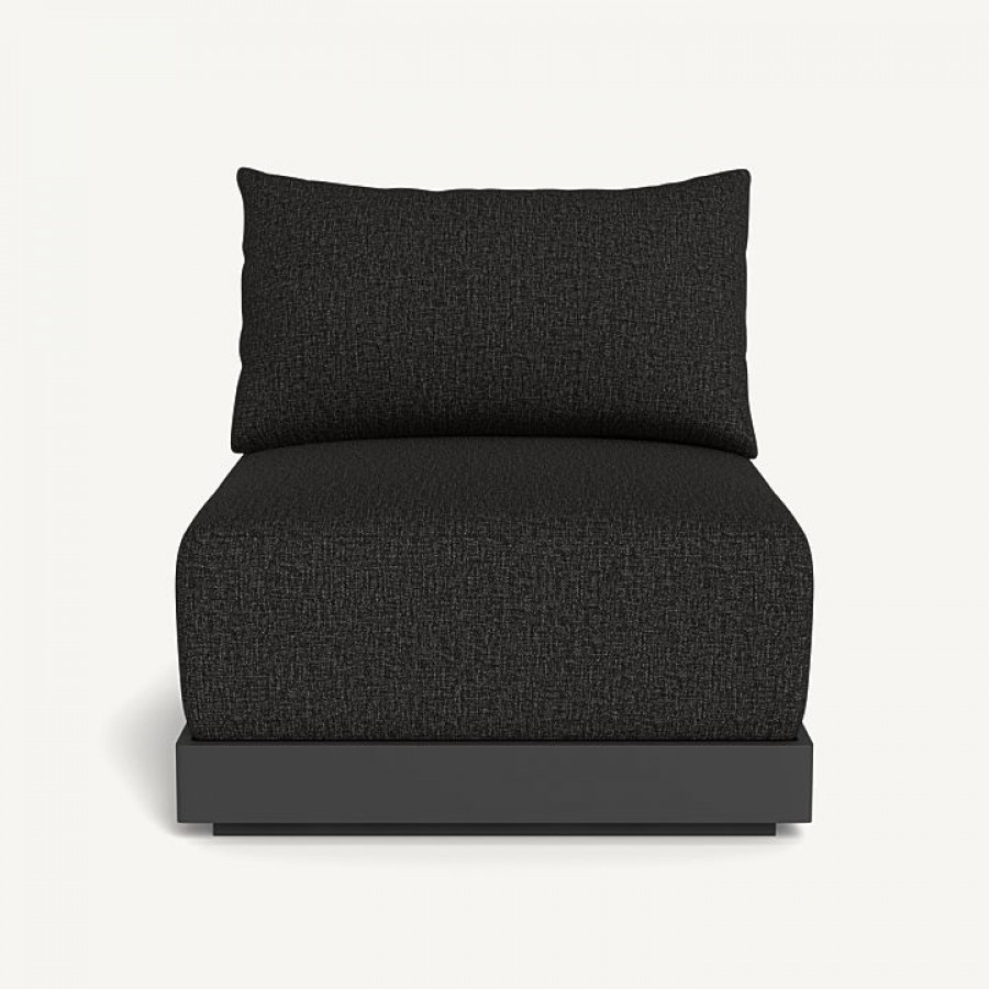 Harbour Antigua Armless Single - Aluminum Asteroid / Copacabana Midnight / Rope Dark Gray