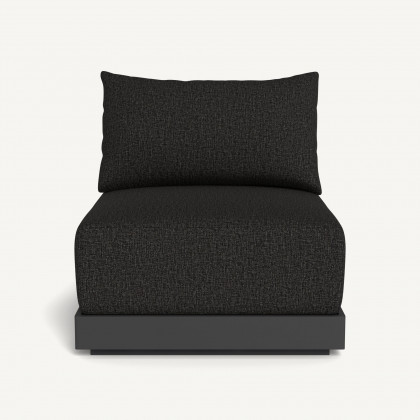Harbour Antigua Armless Single - Aluminum Asteroid / Copacabana Midnight / Rope Dark Gray