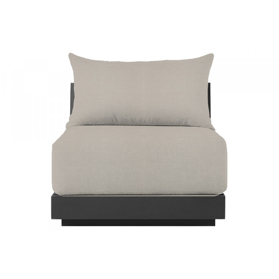 Harbour Antigua Armless Single - Aluminum Asteroid, Panama Marble