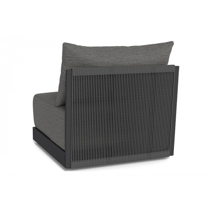 Harbour Antigua Armless Single - Aluminum Asteroid, Riviera Slate