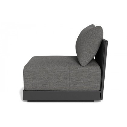 Harbour Antigua Armless Single - Aluminum Asteroid, Riviera Slate