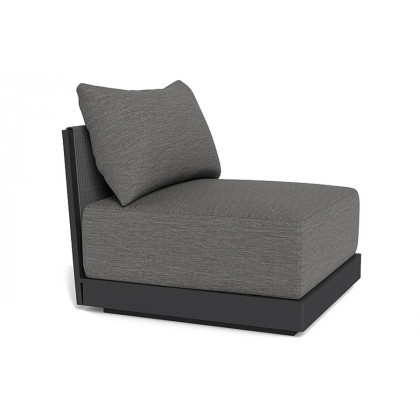 Harbour Antigua Armless Single - Aluminum Taupe, Siesta Taupe