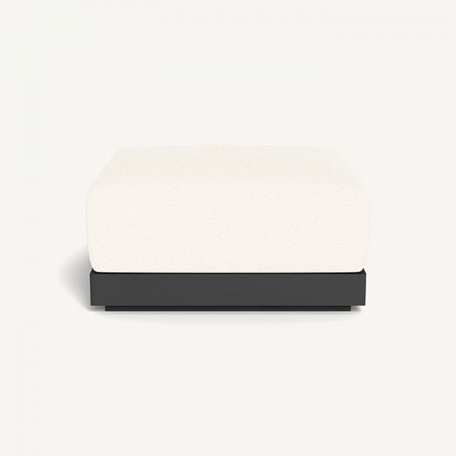 Harbour Antigua Ottoman - Aluminum Asteroid, Riviera Ivory