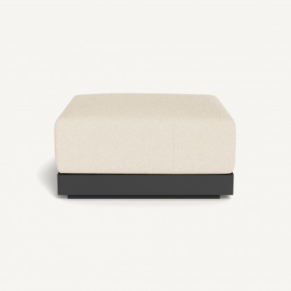 Harbour Antigua Ottoman - Aluminum Asteroid / Riviera Sand