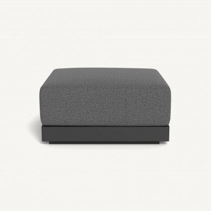 Harbour Antigua Ottoman - Aluminum Asteroid / Siesta Slate
