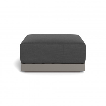 Harbour Antigua Ottoman - Aluminum Taupe, Panama Grafito