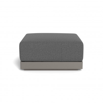 Harbour Antigua Ottoman - Aluminum Taupe, Siesta Slate