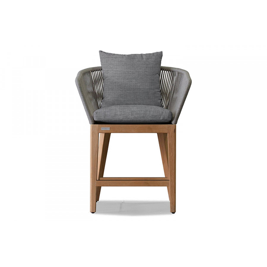Harbour Avalon Counter Stool - Teak Natural, Lisos Piedra