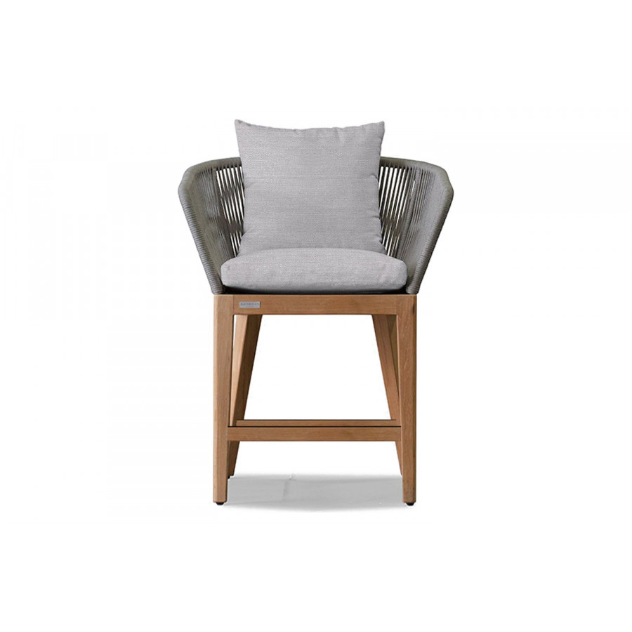 Harbour Avalon Counter Stool - Teak Natural, Panama Cloud