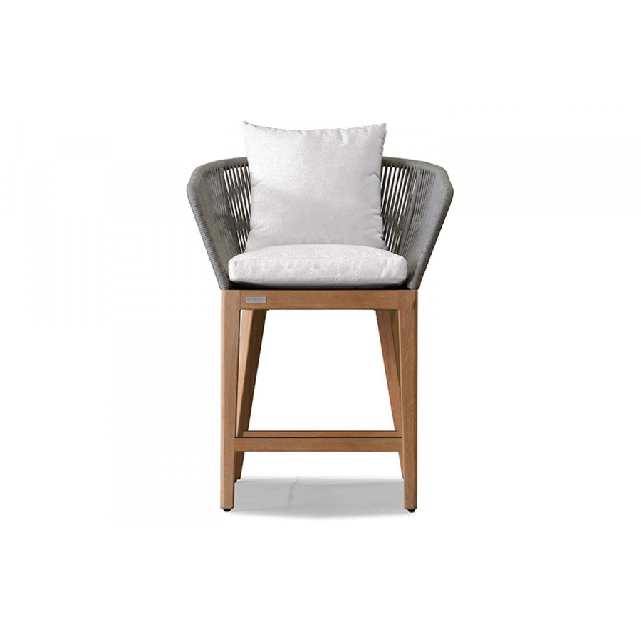 Harbour Avalon Bar Stool - Teak Natural, Panama Blanco
