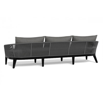 Harbour Avalon 3 Seat Sofa - Teak Natural, Panama Blanco