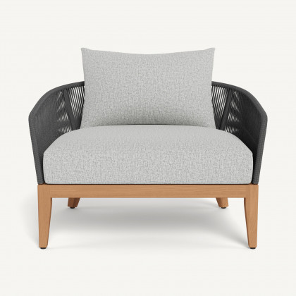 Harbour Avalon Lounge Chair - Teak Natural / Copacabana Sand / Rope Dark Gray