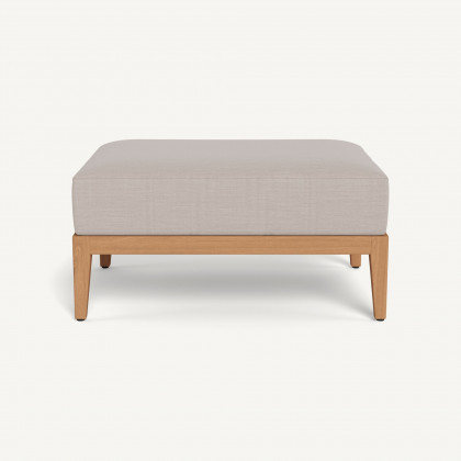 Harbour Avalon Ottoman - Teak Natural / Panama Marble