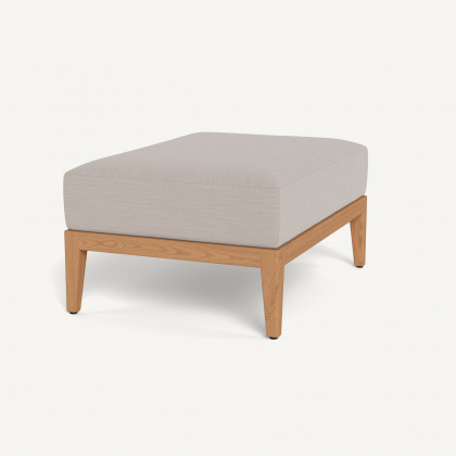 Harbour Avalon Ottoman - Teak Natural / Panama Marble